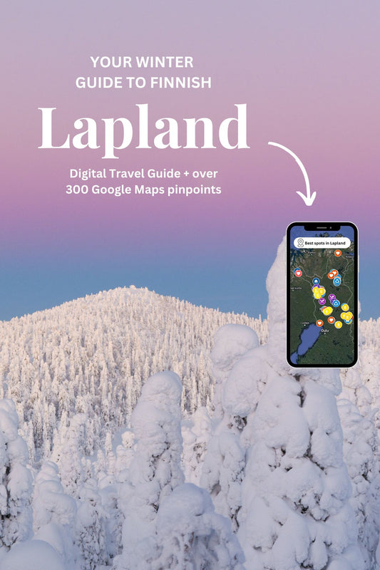 Digital Travel Guide to Finnish Lapland (winter edition) + Google Maps Pinpoints