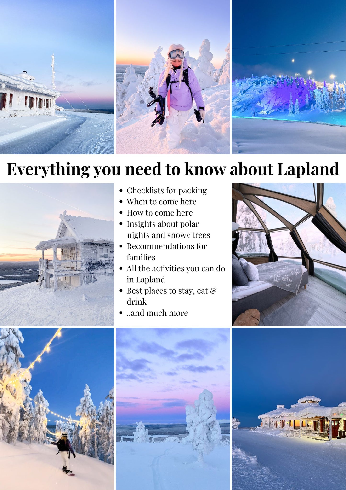 Digital Travel Guide to Finnish Lapland (winter edition) + Google Maps Pinpoints