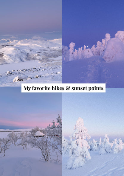 Digital Travel Guide to Finnish Lapland (winter edition) + Google Maps Pinpoints