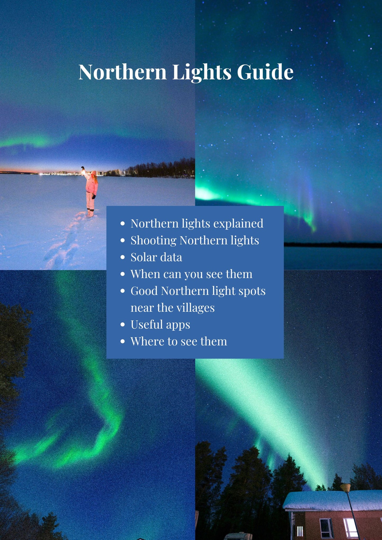 Digital Travel Guide to Finnish Lapland (winter edition) + Google Maps Pinpoints